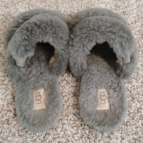 UGG Maxi Curly Scuffetta Sheepskin Slide Slippers 1130837 Women’s 8 - Picture 6 of 11